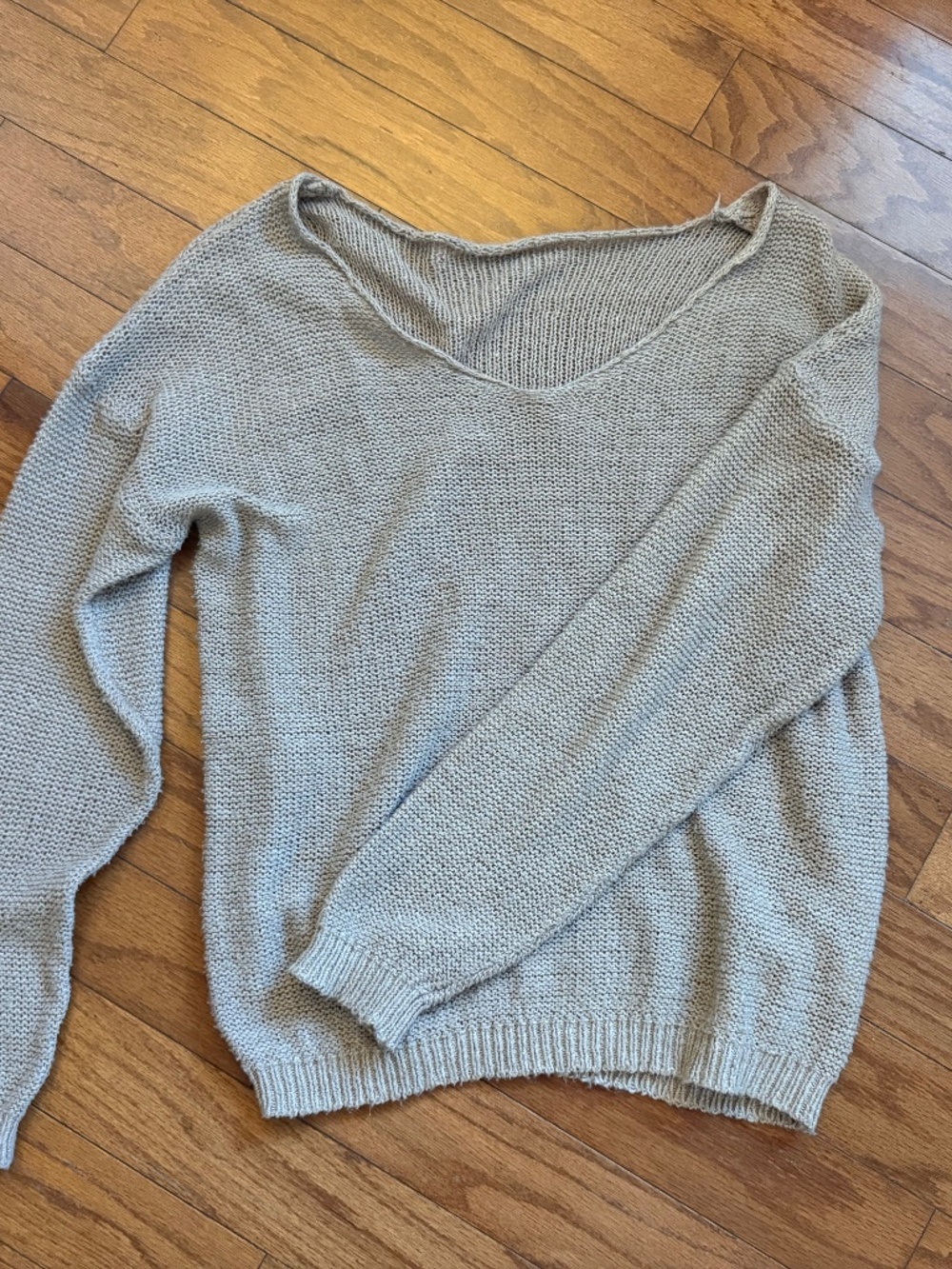 Tan Slouchy Knit Sweater